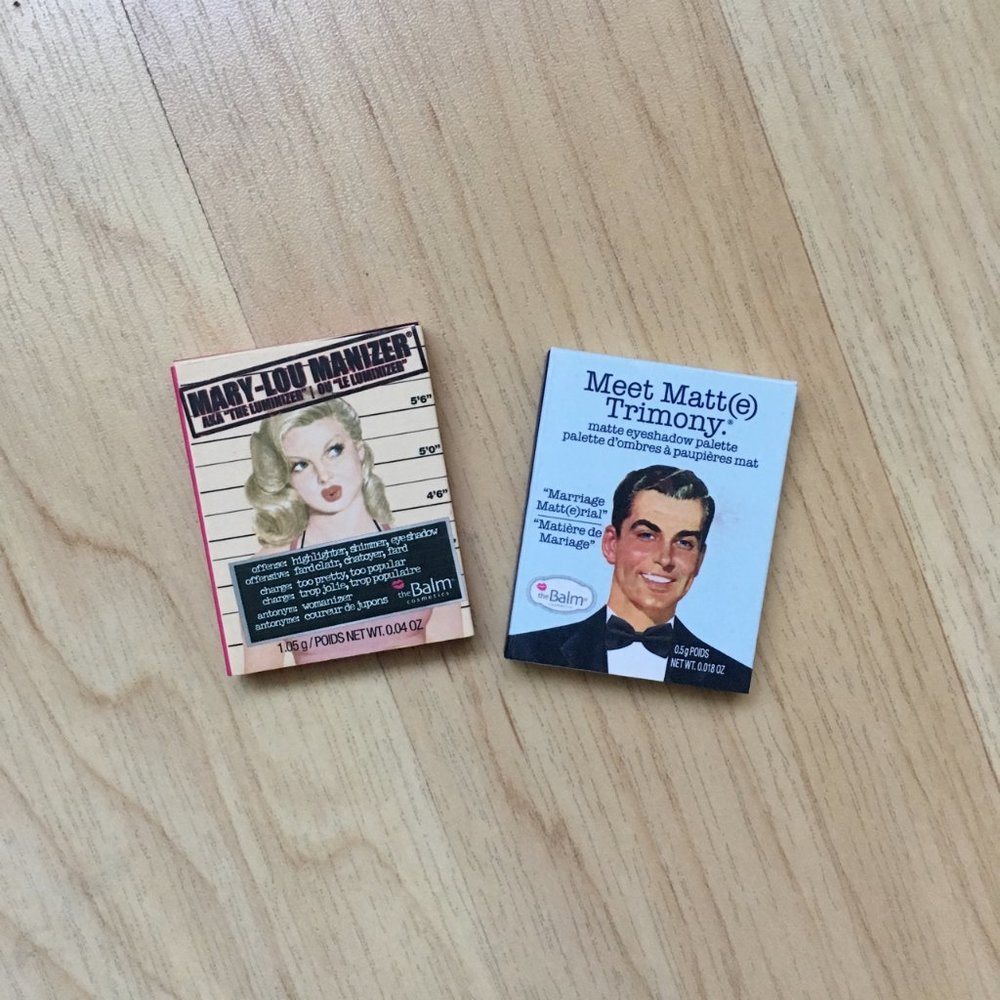 The Balm Highlighter and Matte Eyeshadow